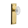 New York Long Plate With Crystal Victorian Knob In Unlacquered Brass 1 New York Long Plate With Crystal Victorian Knob In Unlacquered Brass -Nostalgic Warehouse Shop NYKCVI UB