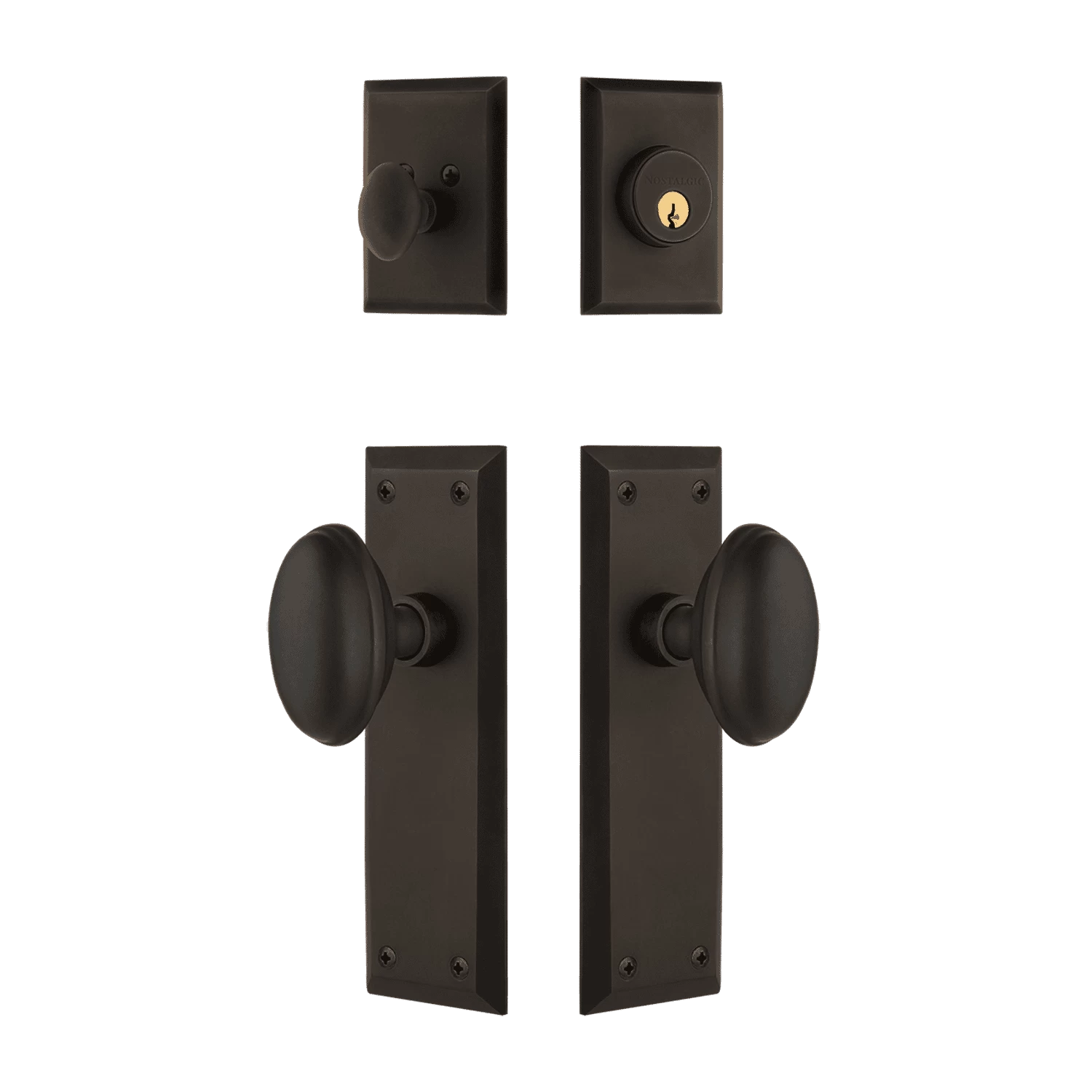 New York Entry Set With Homestead Knob In Oil-Rubbed Bronze 3 New York Entry Set With Homestead Knob In Oil-Rubbed Bronze