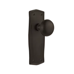 Prairie Long Plate With New York Knob In Oil-Rubbed Bronze