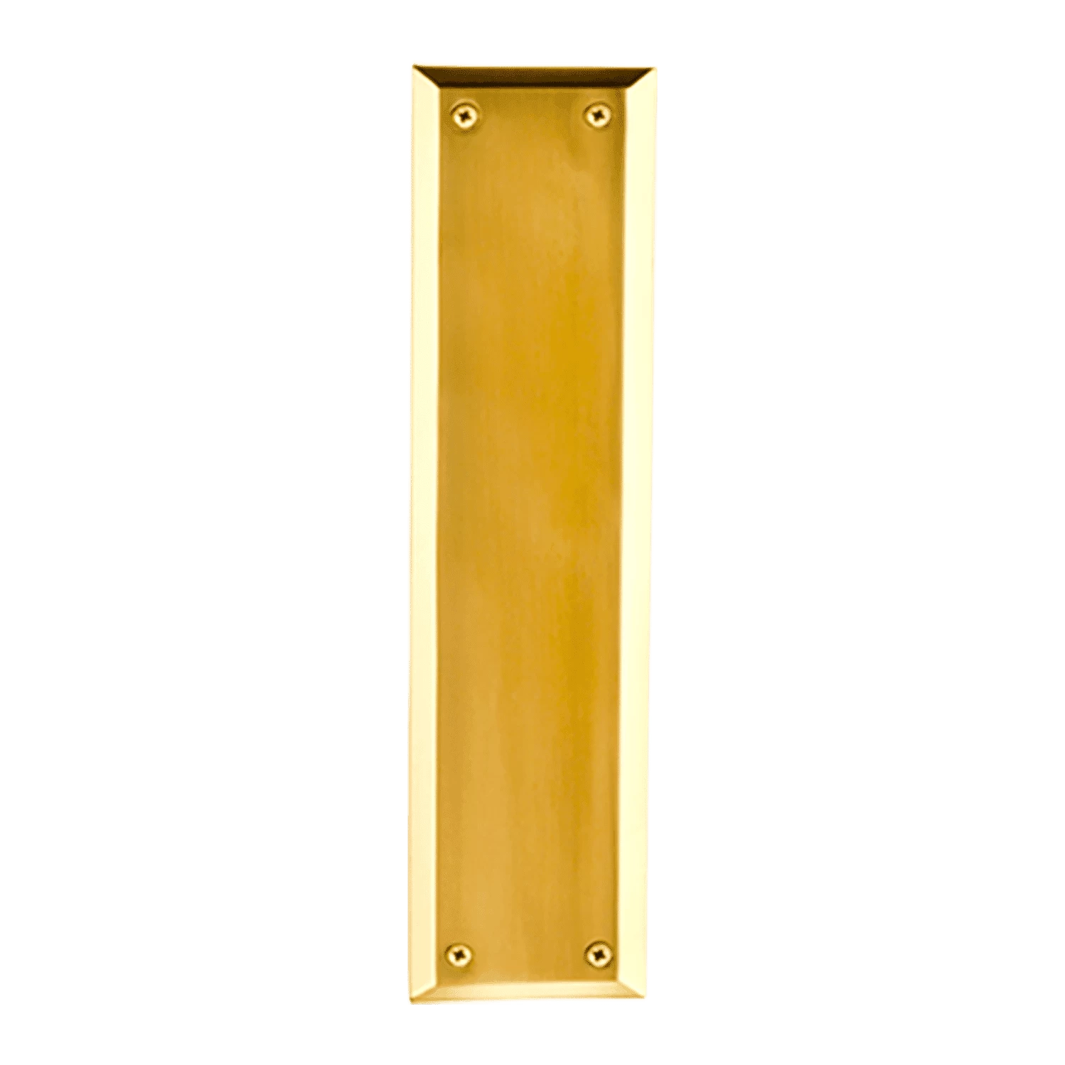 New York Pushplate In Unlacquered Brass 3 New York Pushplate In Unlacquered Brass