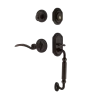 Rope Rosette F Grip Entry Set Swan Lever In Timeless Bronze