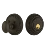 Rope Rosette Single Cylinder Deadbolt In Oil-Rubbed Bronze -Nostalgic Warehouse Shop ROPSGLROP OB