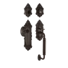 Victorian Plate C Grip Entry Set Victorian Knob In Timeless Bronze