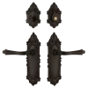 Victorian Entry Set With Fleur Lever In Oil-Rubbed Bronze