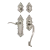 Victorian Plate S Grip Entry Set Swan Lever In Satin Nickel -Nostalgic Warehouse Shop VICSGRSWN SN